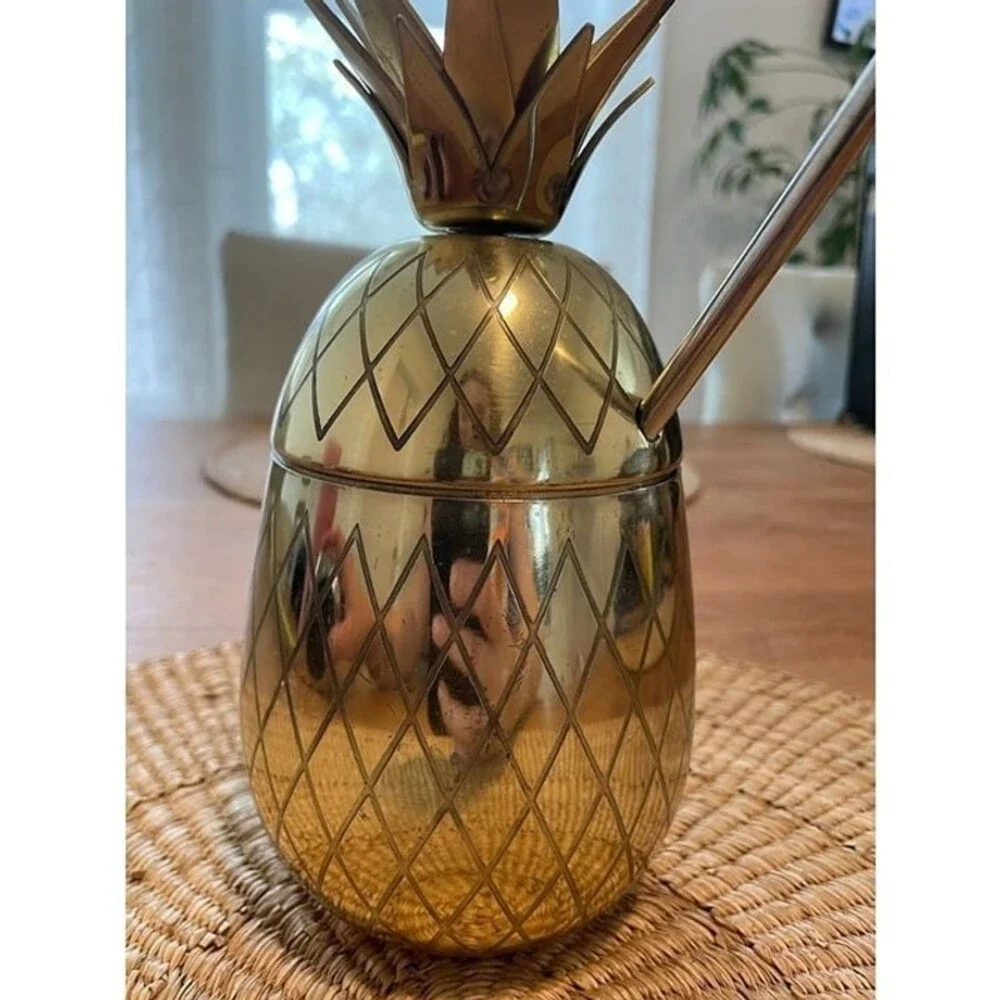 Target Metal Golden Pineapple Tumbler Cup